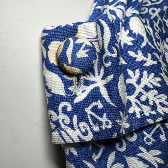 True VTG 50s Bell Sportswear Nautical Print Full Midi Skirt - Made in California - Picture 10 of 16